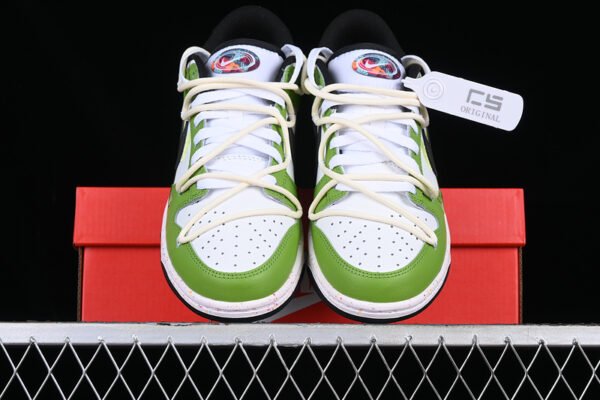 DUNK LOW MULTI COLOR WHITE_GREEN_BLACK