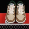 DUNK LOW RATTAN BROWN_CANYON GREEN_SAIL_WHITE_DEEP DRIFTWOOD BROWN