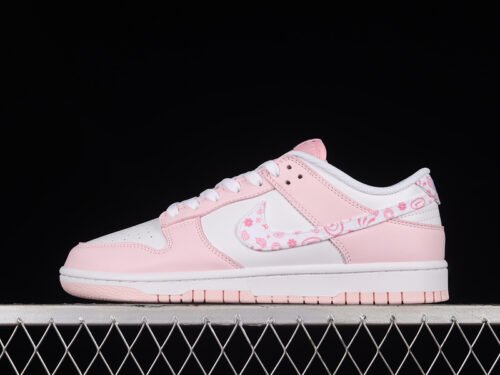 DUNK LOW SB PINK PAISLEY WHITE_MEDIUM SOFT PINK_PEARL PINK