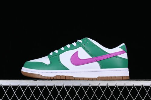 DUNK LOW JOKER WHITE_WHITE_STADIUM GREEN_FUCHSIA DREAM
