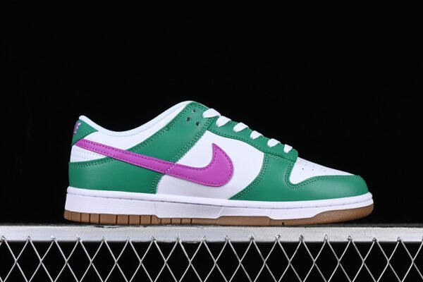 DUNK LOW JOKER WHITE_WHITE_STADIUM GREEN_FUCHSIA DREAM