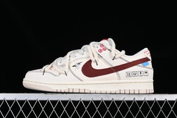DUNK LOW BEIGE_RED