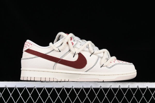 DUNK LOW BEIGE_RED