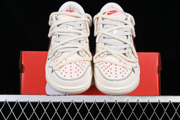DUNK LOW BEIGE_RED