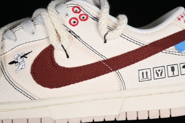 DUNK LOW BEIGE_RED