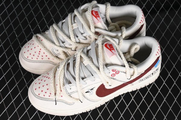 DUNK LOW BEIGE_RED