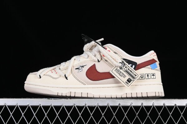 DUNK LOW BEIGE_RED