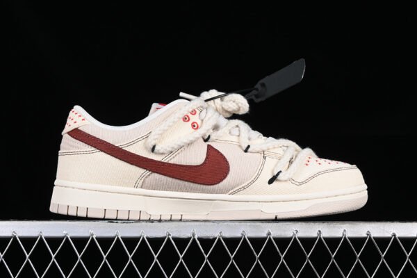 DUNK LOW BEIGE_RED