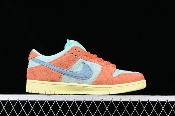 DUNK LOW SB ORANGE_NOISE AQUA_EMERALD RISE_LEMON CHIFFON