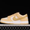 DUNK LOW LX CELESTIAL GOLD_WHEAT GOLD_SAIL_GOLD SUEDE_MIDNIGHT NAVY_WHITE