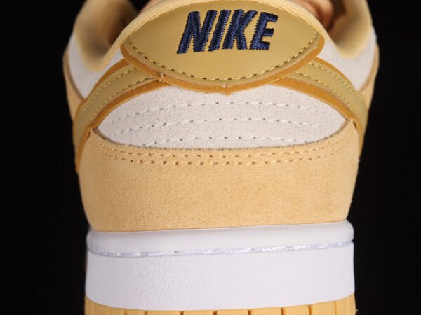 DUNK LOW LX CELESTIAL GOLD_WHEAT GOLD_SAIL_GOLD SUEDE_MIDNIGHT NAVY_WHITE