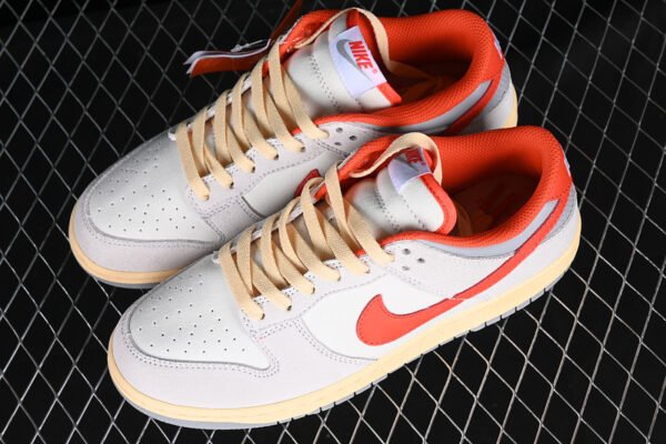 DUNK LOW ATHLETIC DEPARTMENT SAIL_PHOTON DUST_LIGHT SMOKE GREY_PICANTE RED