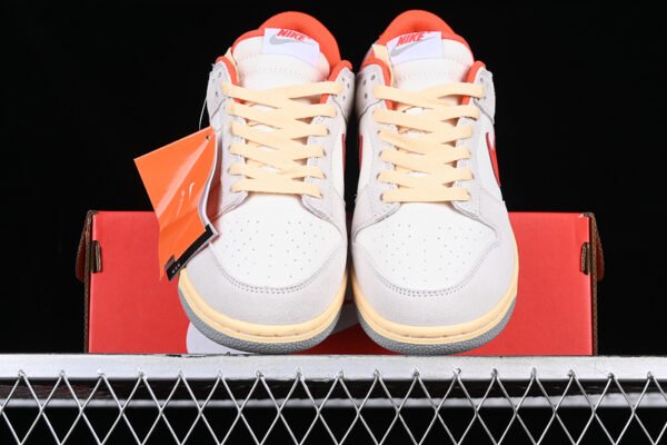 DUNK LOW ATHLETIC DEPARTMENT SAIL_PHOTON DUST_LIGHT SMOKE GREY_PICANTE RED