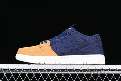 DUNK LOW SB MIDNIGHT NAVY_MIDNIGHT NAVY_DESERT OCHRE_SAIL_GREEN ABYSS_BLACK