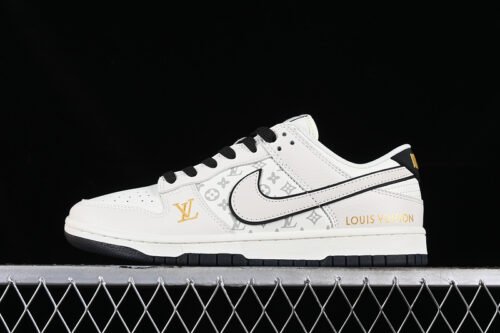DUNK LOW LV RETRO BEIGE_WHITE_BLACK_GREY_GOLD