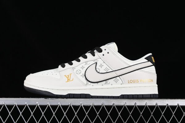 DUNK LOW LV RETRO BEIGE_WHITE_BLACK_GREY_GOLD