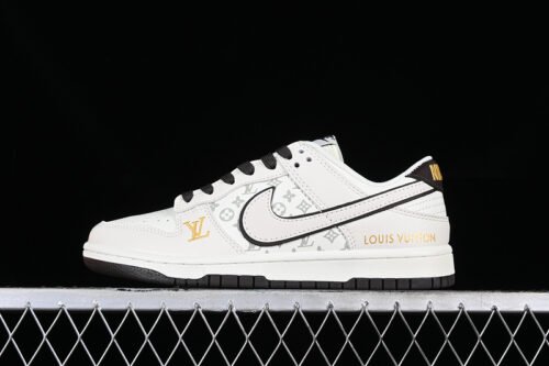 DUNK LOW LV RETRO BEIGE WHITE BLACK GREY GOLD