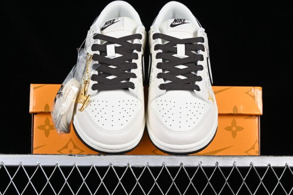 DUNK LOW LV RETRO BEIGE WHITE BLACK GREY GOLD