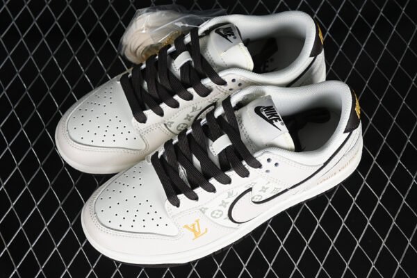 DUNK LOW LV RETRO BEIGE WHITE BLACK GREY GOLD