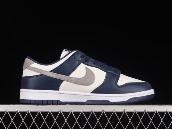 DUNK LOW MIDNIGHT NAVY_LIGHT SMOKE GREY_SUMMIT WHITE