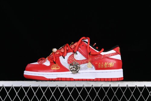 DUNK LOW SB CASUAL WEDDING SHOES RED_WHITE