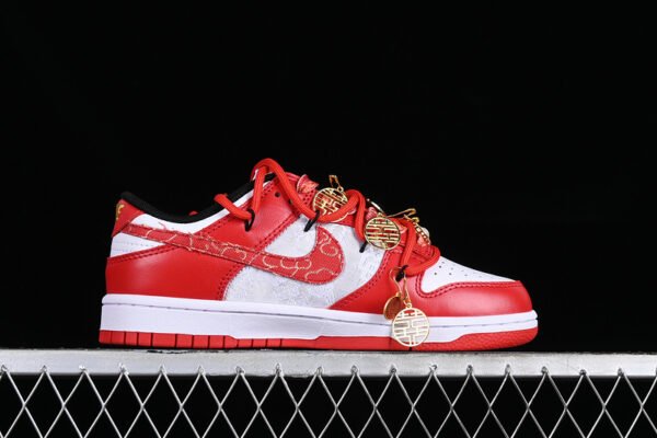 DUNK LOW SB CASUAL WEDDING SHOES RED_WHITE
