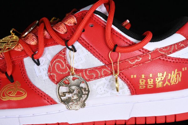 DUNK LOW SB CASUAL WEDDING SHOES RED_WHITE