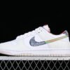 DUNK LOW GS MULTI COLOR PAISLEY WHITE_DIFFUSED BLUE_WHITE_MYSTIC RED