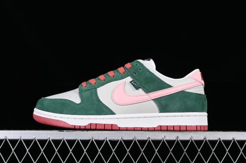 DUNK LOW ALL PETALS UNITED LIGHT BONE_SAIL_FIR GREEN_SAKURA PINK