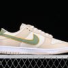 DUNK LOW PALE IVORY_OIL GREEN_WHITE_LASER ORANGE_SANDDRIFT