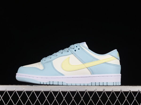 DUNK LOW CITRON TINT WHITE_YELLOW_BLUE