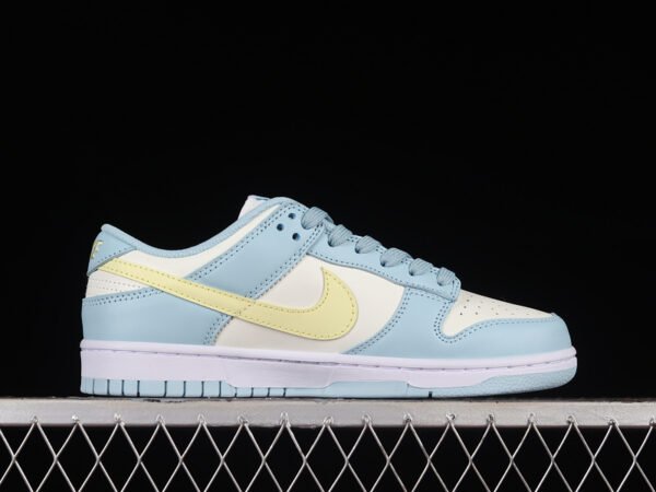 DUNK LOW CITRON TINT WHITE_YELLOW_BLUE