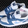 BORN X RAISED X DUNK LOW SB ONE BLOCK AT A TIME DEEP ROYAL BLUE_WHITE_WHITE