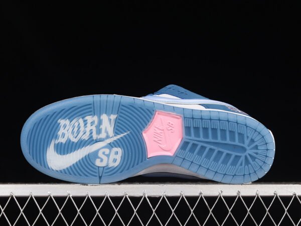 BORN X RAISED X DUNK LOW SB ONE BLOCK AT A TIME DEEP ROYAL BLUE_WHITE_WHITE