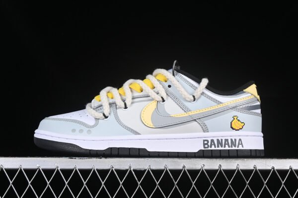 DUNK LOW SB BANANA WHITE_GREY_YELLOW