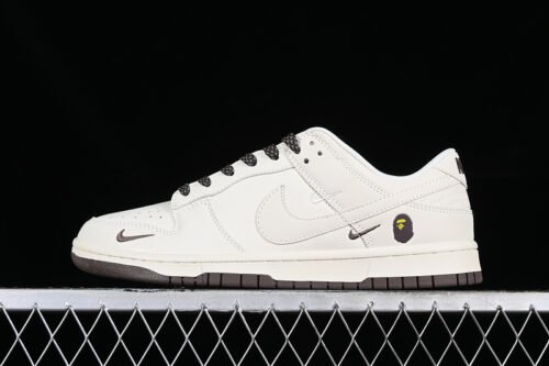 DUNK LOW BAPE WHITE_BROWN