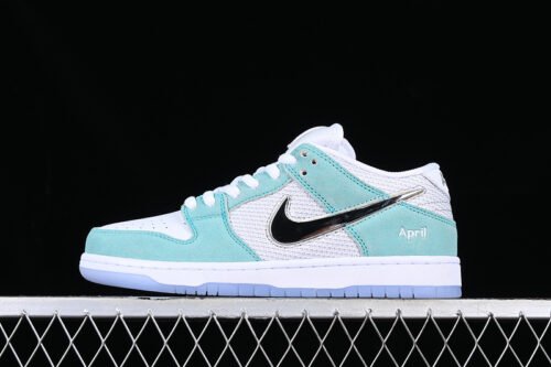 APRIL SKATEBOARDS X DUNK LOW SB TURBO GREEN_METALLIC SILVER_TURBO GREEN