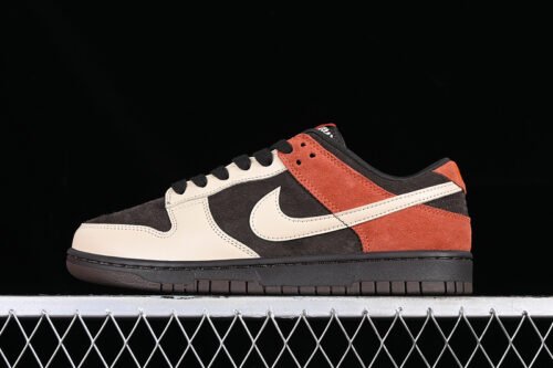 DUNK LOW RED PANDA VELVET BROWN_SANDDRIFT_RUGGED ORANGE