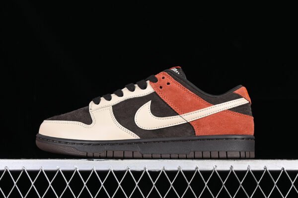 DUNK LOW RED PANDA VELVET BROWN_SANDDRIFT_RUGGED ORANGE