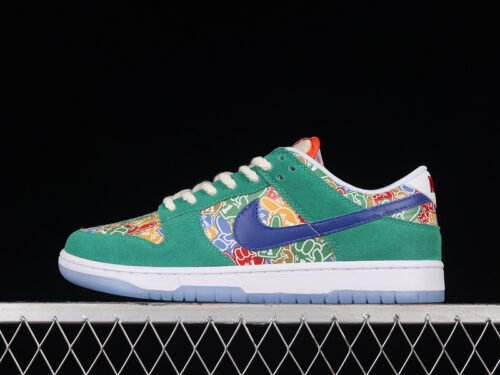 DUNK LOW SB FOAM FINGER STADIUM GREEN_WHITE_UNIVERSITY RED_OLD ROYAL