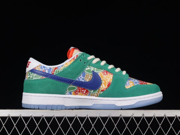 DUNK LOW SB FOAM FINGER STADIUM GREEN_WHITE_UNIVERSITY RED_OLD ROYAL