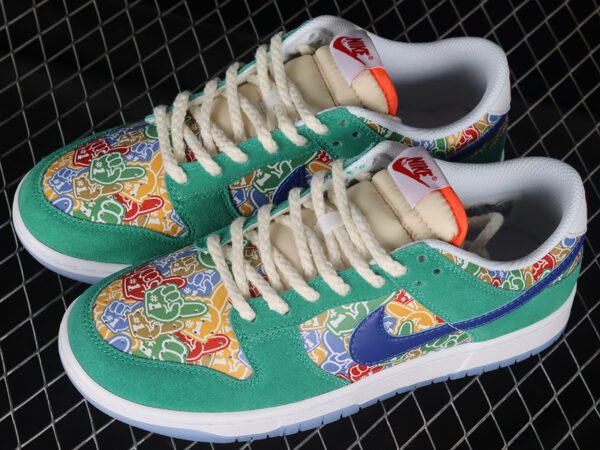 DUNK LOW SB FOAM FINGER STADIUM GREEN_WHITE_UNIVERSITY RED_OLD ROYAL