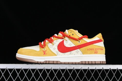 DUNK LOW LV WHITE_YELLOW_RED