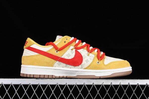 DUNK LOW LV WHITE_YELLOW_RED