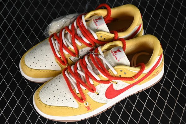 DUNK LOW LV WHITE_YELLOW_RED