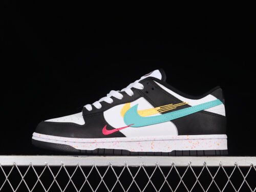 DUNK LOW SB LUNAR NEW YEAR WHITE_WHITE_RUSH PINK_WASHED TEAL