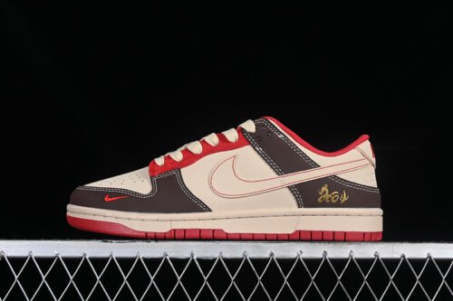 DUNK LOW SB GREY_BROWN_RED