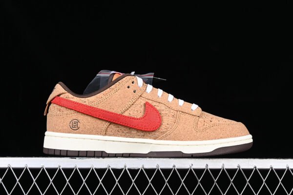 CLOT X DUNK LOW SP CORK NATURAL_FLAX_COCONUT MILK_BAROQUE BROWN