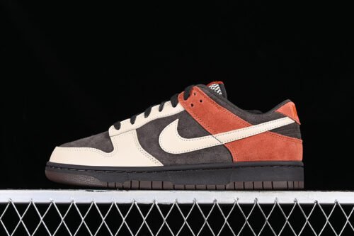 DUNK LOW RED PANDA VELVET BROWN_SANDDRIFT_RUGGED ORANGE