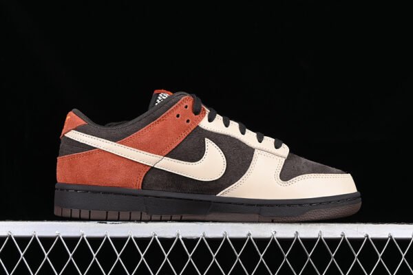 DUNK LOW RED PANDA VELVET BROWN_SANDDRIFT_RUGGED ORANGE